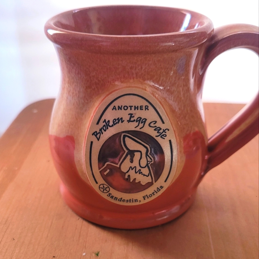 Deneen Pottery.. Ceramic Mug - Brown and Cream